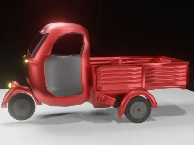 Ape piaggio Free low-poly 3D model