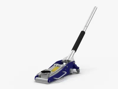 Car Jack Blue Floor Low-poly 3D model