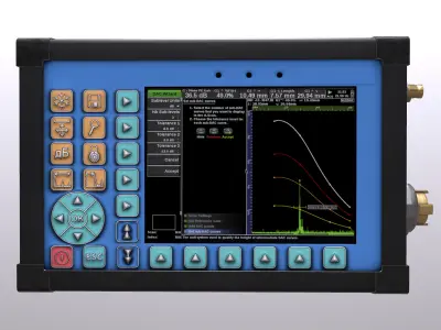 Ultrasonic Flaw Detector Low Poly Low-poly 3D model