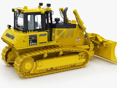 Komatsu D65PXi-18 Crawler Dozer 3D model