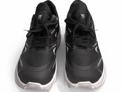 Black shoes 3D model