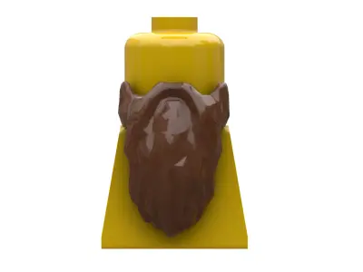 TwindBricks3D - Minifigures beard 3D print model