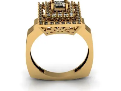 princess ring 3D print model