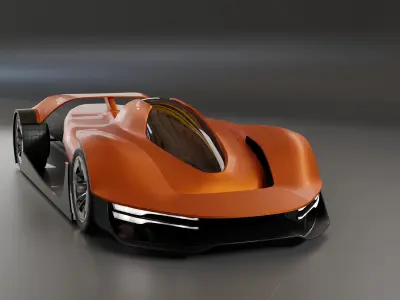 Concept Car 3D Model 3D model