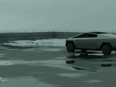 Sci-Fi Scene for rendering and showcasing 3D model