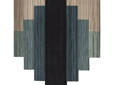 3D Wall Art 015 Macrame 05 3D model