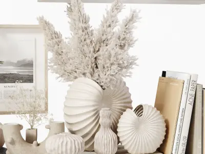 Decorative Set 218 Low-poly 3D model