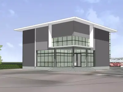 Compact office  3D model