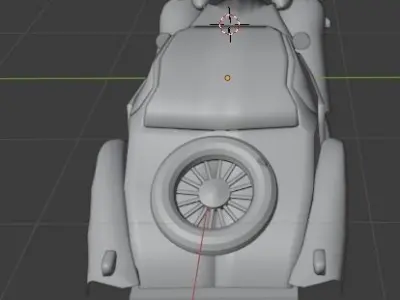 Old car 3dmodel view 3D model