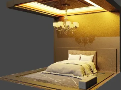 modern room 3D model
