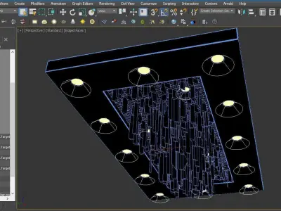 ceiling luster lights decoration  3D model