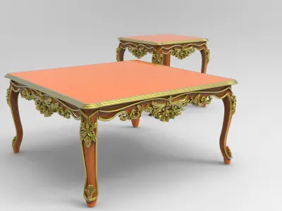 Table Luxury for FURNITURE 3D model 3D model