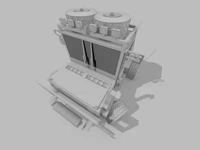 Jeep wrangler Low-poly 3D model