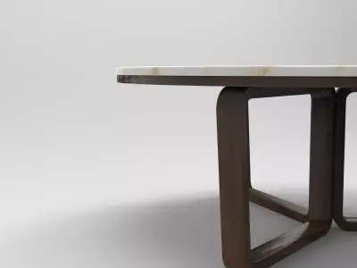 Soa Dining Table Low-poly 3D model