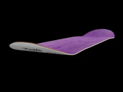 Realistic skateboard deck  3D model