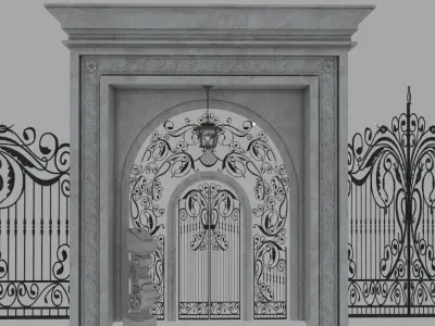  complex gate Free 3D model