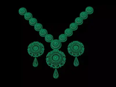 Indian Traditional Necklaces 3D print model