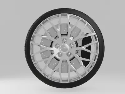 Audi R8 V10 plus 2016 Wheel 3D model