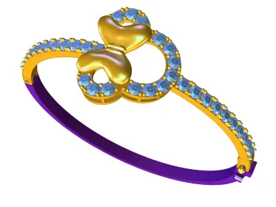 Bangle bracelet 3D print model
