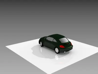 VolksWagen New Beetle TSI Low-poly 3D model
