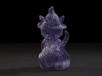 Cat in a hat 2 3D print model