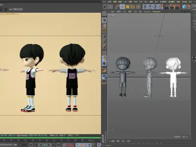 basketball boy 3D model