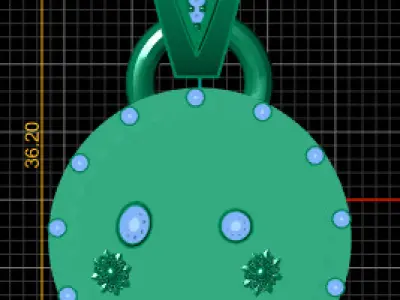 PICKACHU CARTOON CHARACTER PENDANT  3D print model