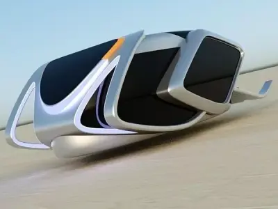 HoverBug futuristic vehicle 3D model