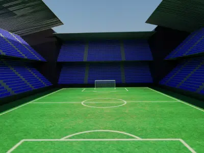 Football Stadium Low-poly 3D model purchase