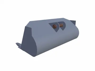 Loader Bucket Low-poly 3D model