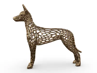 pharaoh hound voronoi style  3D print model