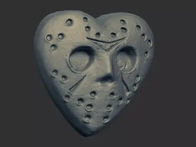 heart shap monsters cnc model 3D print model