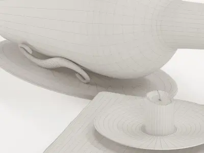 Vikings related decoration set 3D model