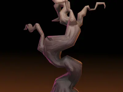 Old Tree 3D Game Asset 3D model