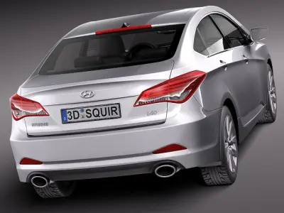 Hyundai I40 Sonata 2012 3D model