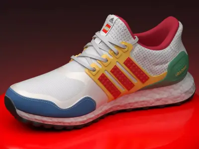 ADIDAS ULTRABOOST X LEGO 3D model