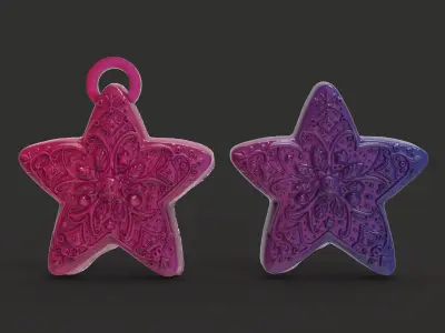 star cookie decor 3D print model