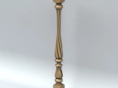 Baluster 002 3D model
