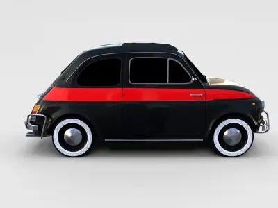 Fiat Nuova Sport 500 1958 rev 3D model