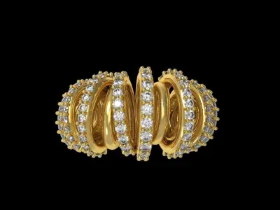 Diamond Ring 032 3D print model