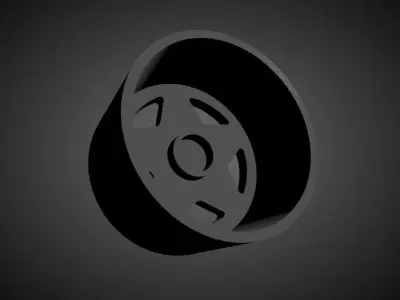 HRE 505 scalable and Printable rim 3D print model