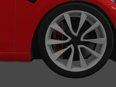 Tesla model 3 custom 3D model