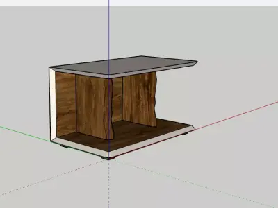 Wooden Table 001 Free 3D model