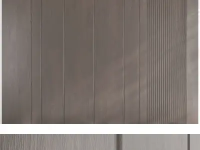 Wood panel set v01 3D model