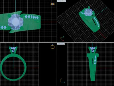 jewelry ring 161 3D print model