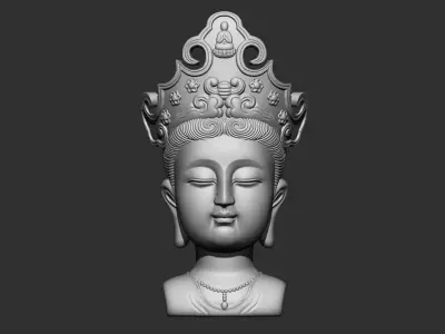 Kwanyin Bodhisattva 3 3D print model