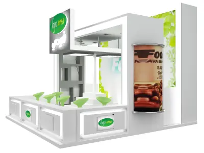  Booth Exhibition Stand a46 3D model