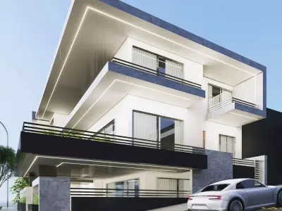 Modern House 3D model 11