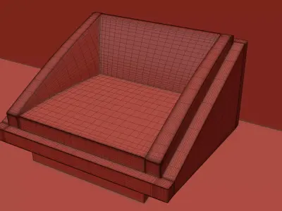Contemporary geometric sofa chair-high quality 3d model 3D model