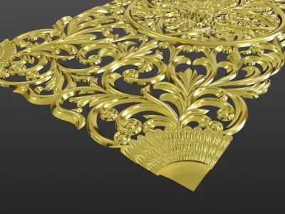 Wood Ornament 3D print model